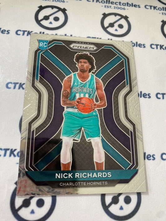2020-21 Panini NBA Prizm Nick Richards rookie card RC #253 Hornets
