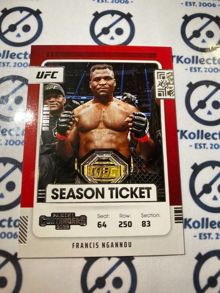 2022 UFC Panini Chronicles Contenders Francis Ngannou #104