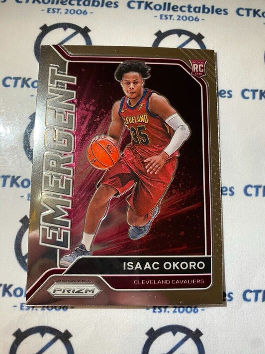 2020-21 NBA Prizm Isaac Okoro Rookie Emergent #15 Cavs