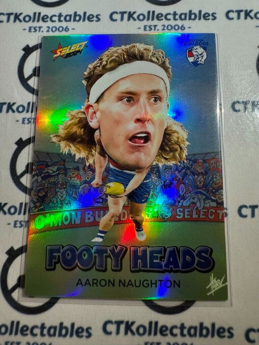 2024 AFL Footy Stars Footy Heads - FH88 Aaron Naughton Bulldogs