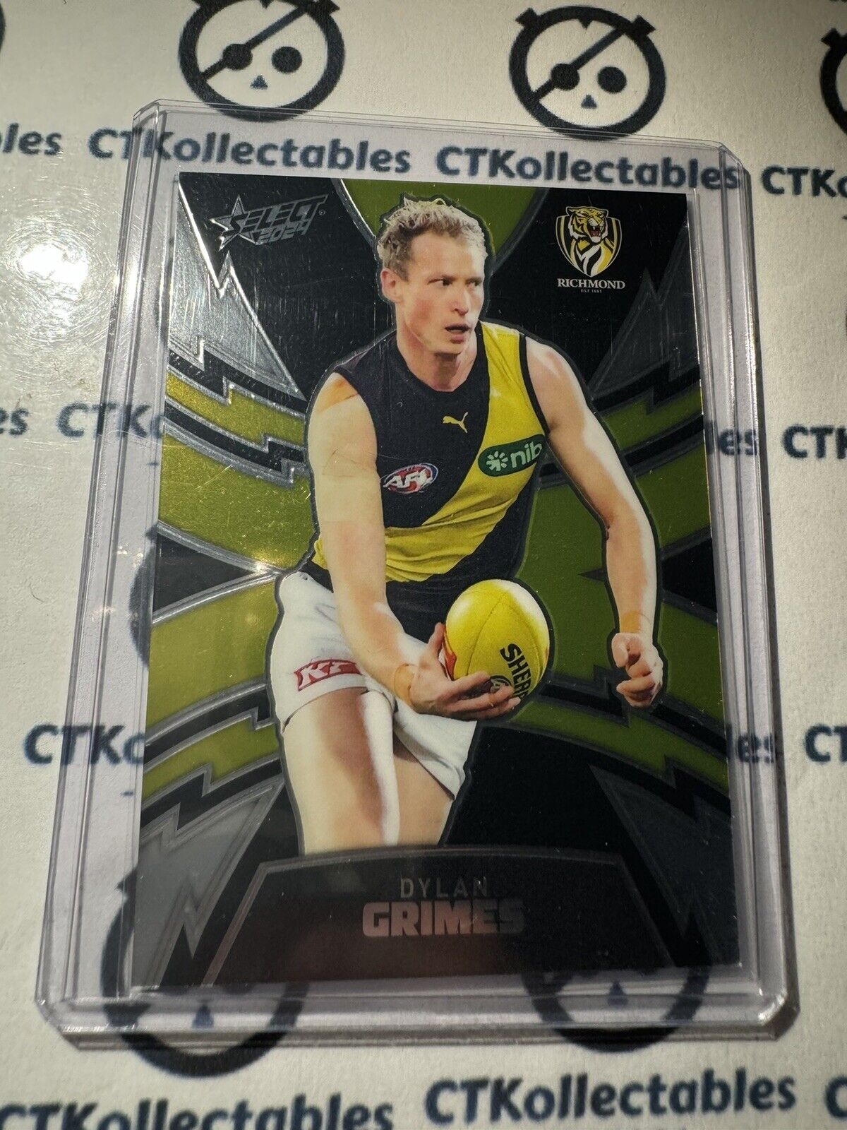 2024 AFL Footy Stars Thunderbolt LT294 Dylan Grimes #054/599 Tigers