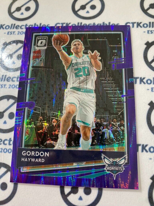 2020-21 NBA Optic Gordon Hayward Purple Shock Prizm #140 Hornets