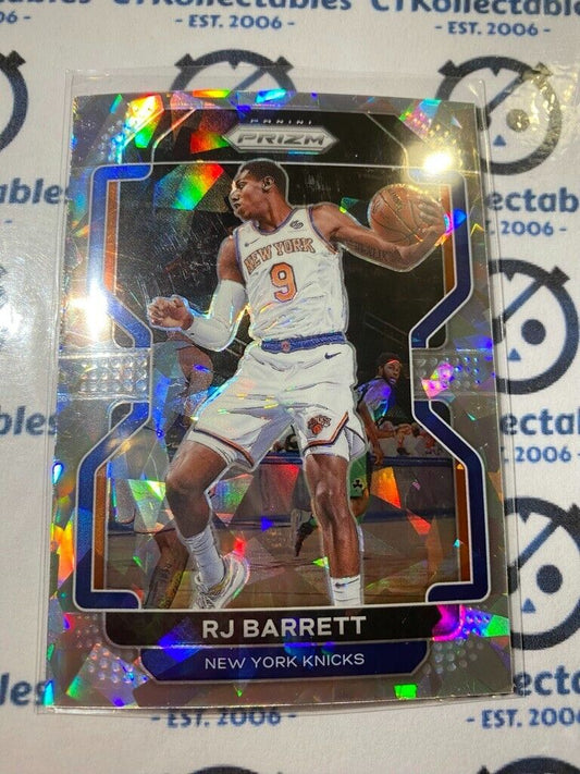 2021-22 Panini NBA Prizm Rj Barrett Silver Ice Prizm #201 Knicks