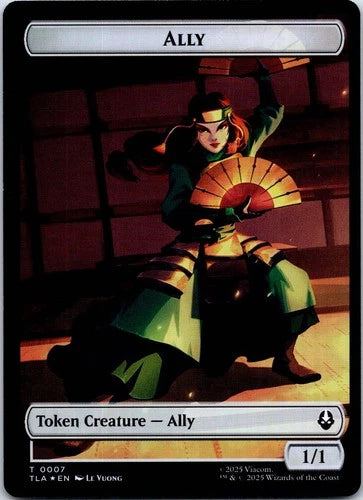 2025 MAGIC THE GATHERING AVATAR  THE LAST AIRBENDER ALLY/CLUE # T 0007/0018 NON-FOIL TOKEN CARD
