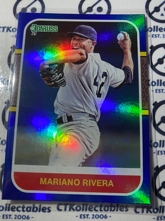 2021 Panini Donruss Baseball Mariano Rivera 1987 Retro Blue Foil #260 New York