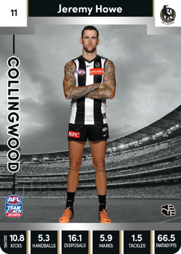 2023 AFL Teamcoach Silver Card #11 Jeremy Howe