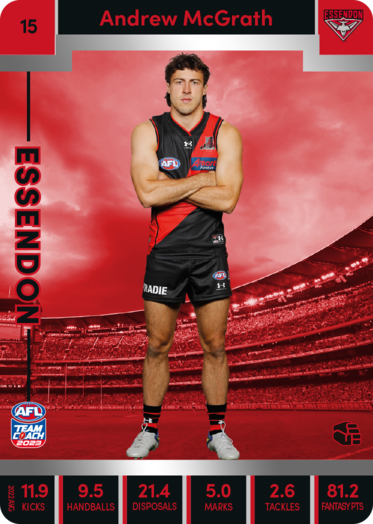 2023 AFL Teamcoach Silver Card #15 Andrew Mcgrath