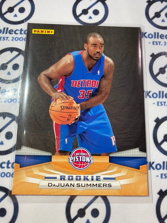 2009-10 NBA Panini Dajaun Summers rookie card #384 Pistons
