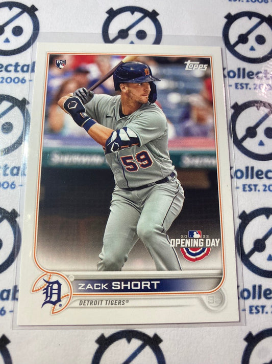 2022 Topps Opening Day Baseball Zack Short Rookie card RC #133 Tigers