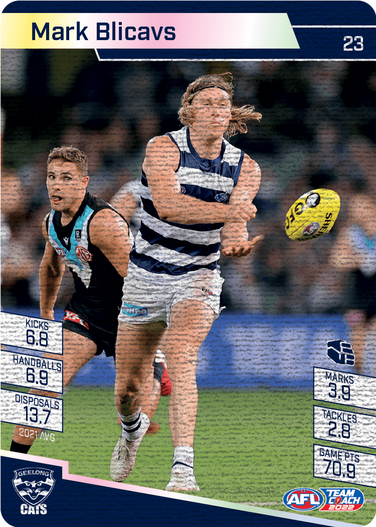 2022 AFL Teamcoach Canvas #23 Mark Blicavs Cats