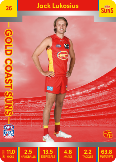 2023 AFL Teamcoach Silver Card #26 Jack Lukosius