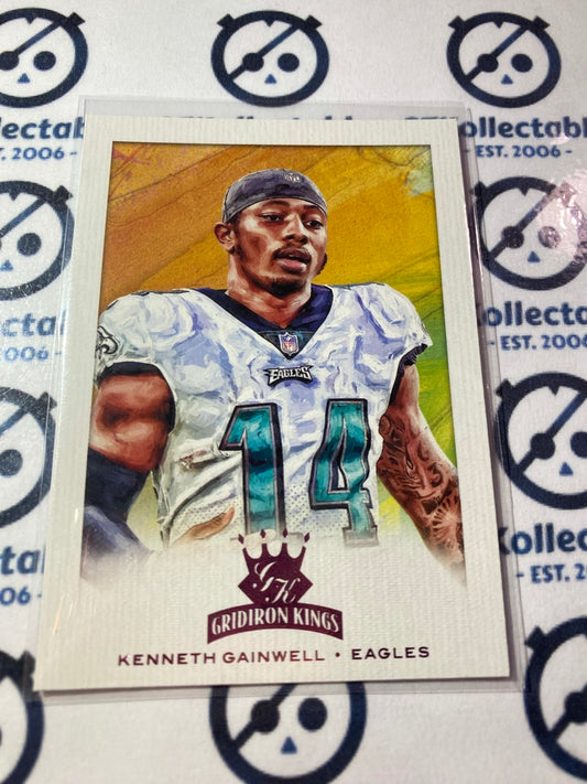 2021 NFL Chronicles Gridiron Kings Kenneth Gainwell Pink Rookie Card #GK-15 Eagles