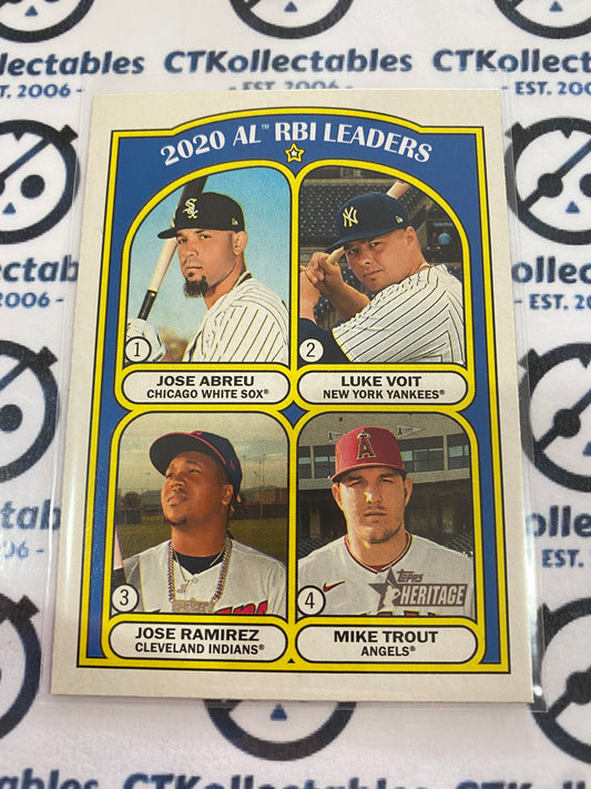 2021 MLB Heritage RBI Leaders Trout/Ramirez/Voit/Abreu #88