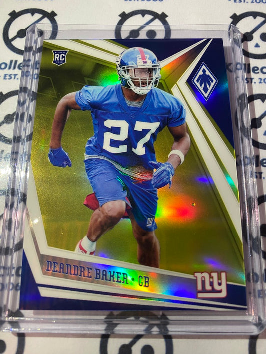 2019 NFL Panini Phoenix Deandre Baker Rookie Gold Parallel #71/75 Giants