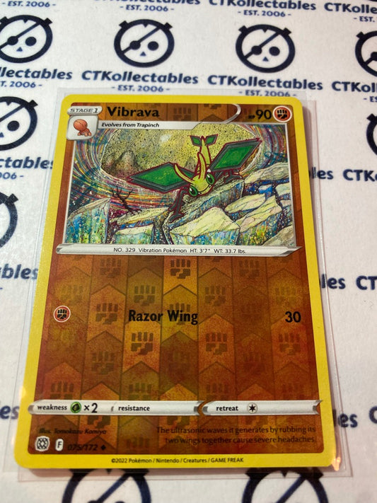 Vibrava #075/172 Reverse Holo Pokémon Card Brilliant Stars