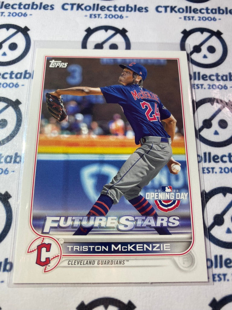 2022 Topps Opening Day Baseball Tirston McKenzie Future Stars #85 Guardians