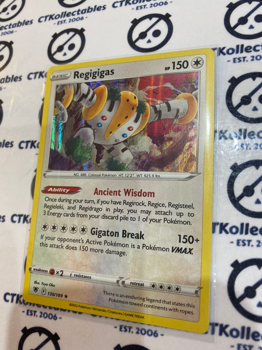 Regigigas Holo Rare #130/189 2022 Sword & Shield Astral Radiance Pokemon Card