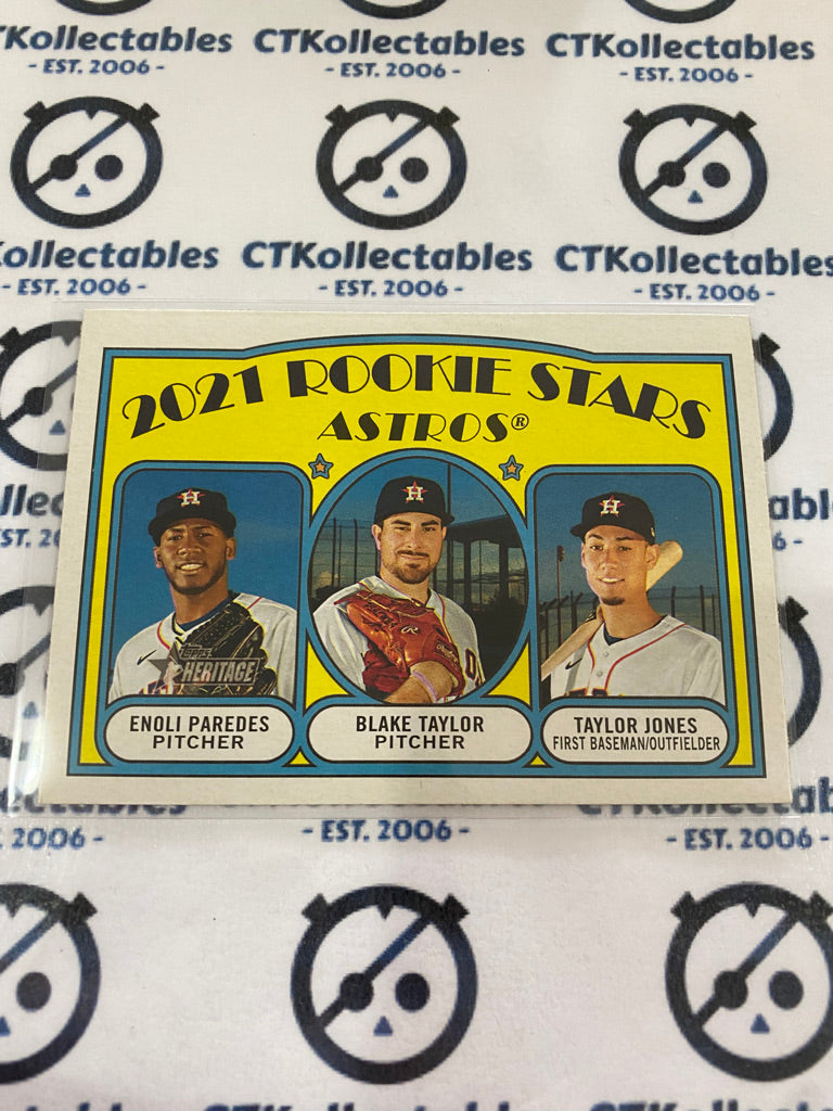 2021 MLB Heritage 2021 Rookie Stars Astros Paredes/Taylor/Jones #211