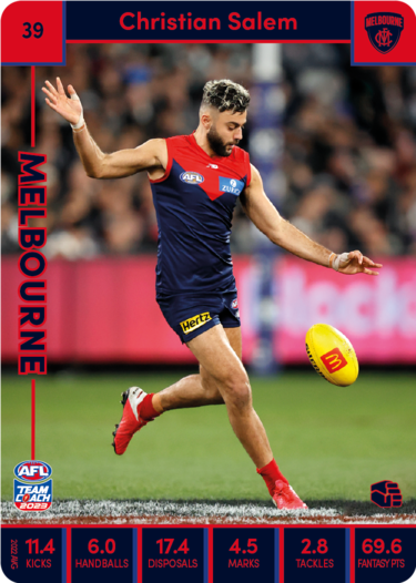 2023 AFL Teamcoach Base Card-#39 Christian Salem Demons