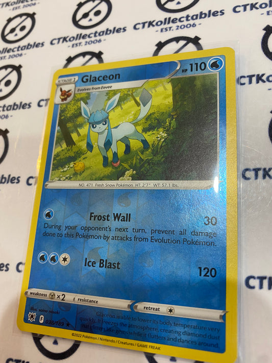 Glaceon Reverse Holo Rare #038/189 2022 Sword & Shield Astral Radiance Pokemon Card