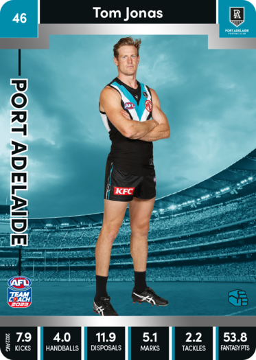 2023 AFL Teamcoach Silver Card #46 Tom Jonas