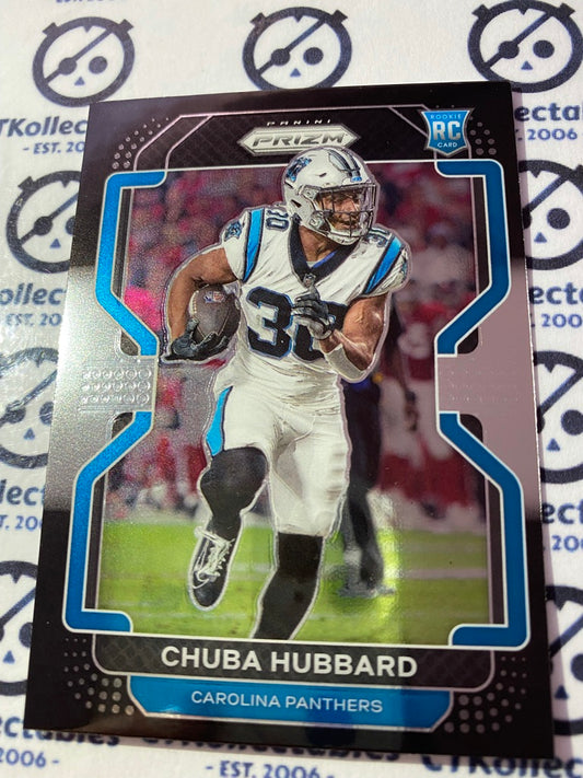 2021 NFL Chronicles Prizm Black Chuba Hubbard Base Rookie RC #PB-24 Panthers