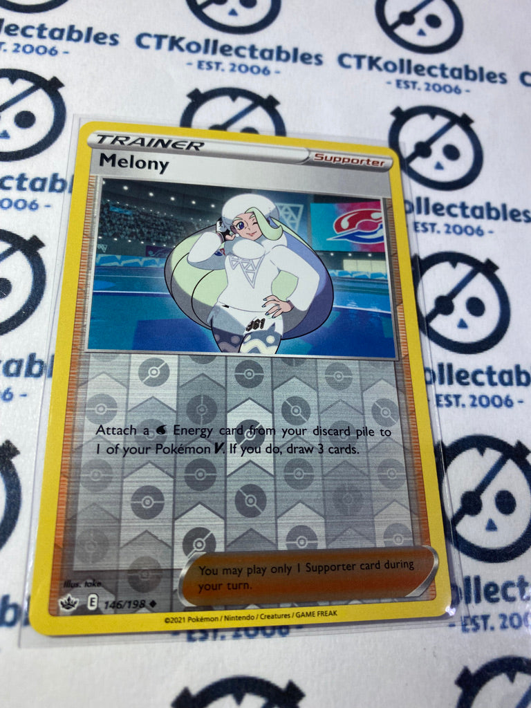 Melony Reverse Holo #146/198 Pokémon Card Chilling Reign