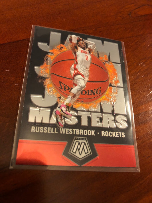 2019-20 NBA Mosaic Russell Westbrook Jam Masters #5