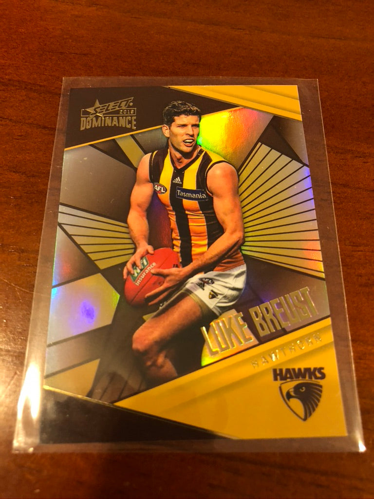 Luke Breust #060/350 Holo-foil Parallel 2019 Select Afl Dominance