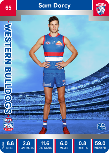 2023 AFL Teamcoach Silver Card #65 Sam Darcy