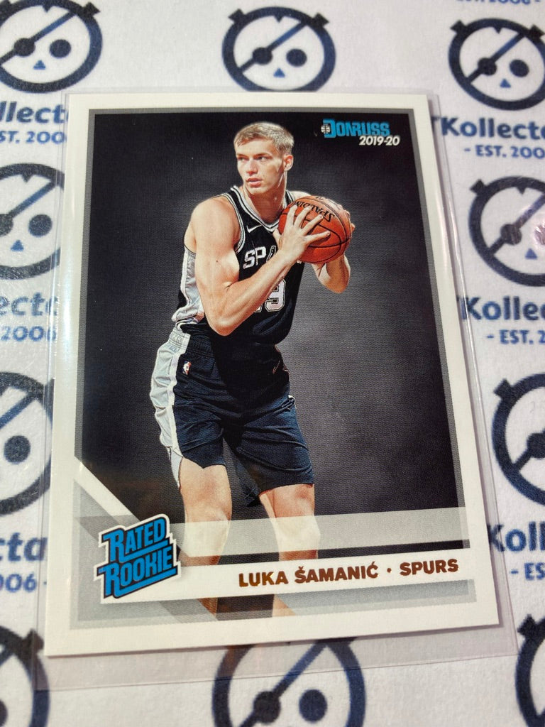 2019-20 NBA Panini Donruss Rated Rookie Luka Samanic #28 Spurs