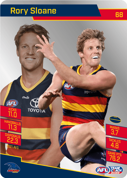 2022 AFL Teamcoach Silver Parallel #68 Rory Sloane