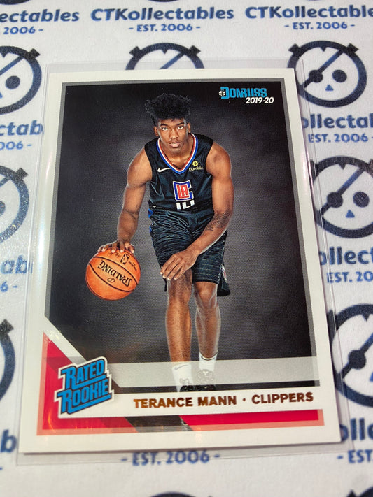 2019-20 NBA Panini Donruss Rated Rookie Terance Mann #242 Clippers
