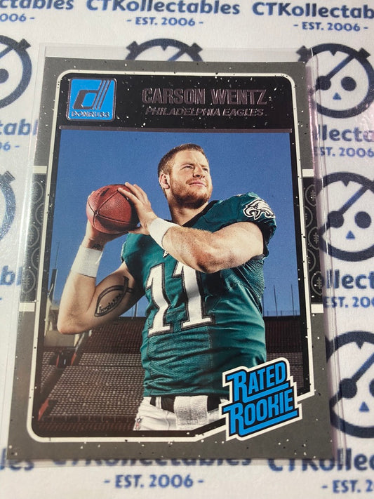 2016 Panini NFL Donruss Carson Wentz Rated Rookie #356 Eagles