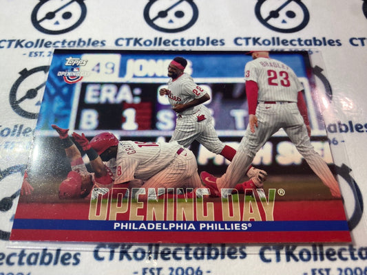 2022 Topps Opening Day Baseball Philadelphia Phillies Opening Day #OD-5 Phillies