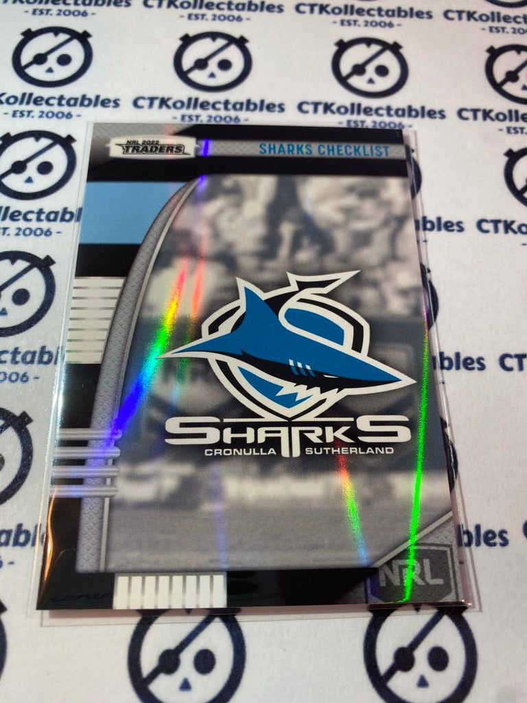 2022 TLA NRL Traders Silver Parallel - PS 031 Sharks Checklist