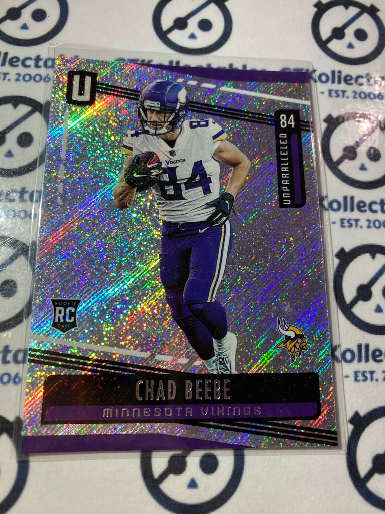 2019 Panini NFL Unparalleled Chad Beebe rookie card RC #192 Vikings