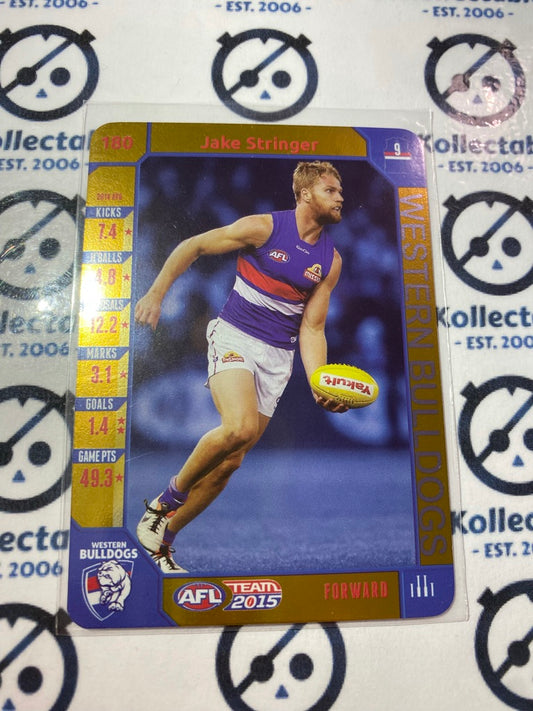 2015 AFL Teamcoach Gold #180 Jake Stringer Bulldogs