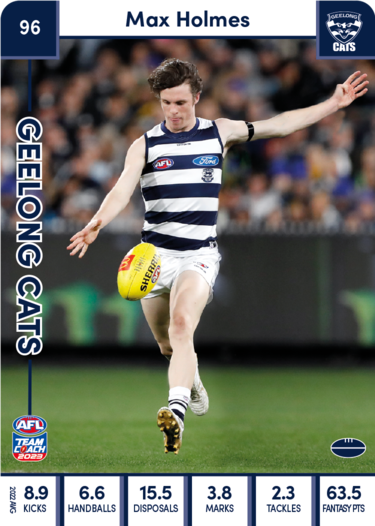 2023 AFL Teamcoach Base Card-#96 Max Holmes Cats