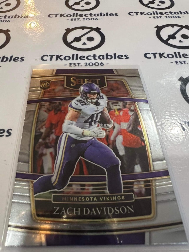 2021 NFL Panini Select Zach Davidson Concourse Rookie RC #95 Vikings