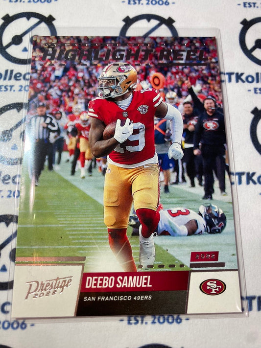 2022 NFL Panini Prestige Deebo Samuel Highlight Reel #HR-14 49ers