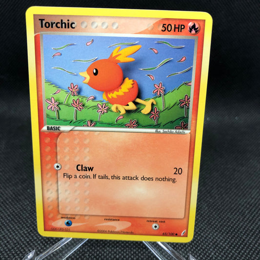 Torchic Base #65/100 EX Crystal Guardians Pokemon Card