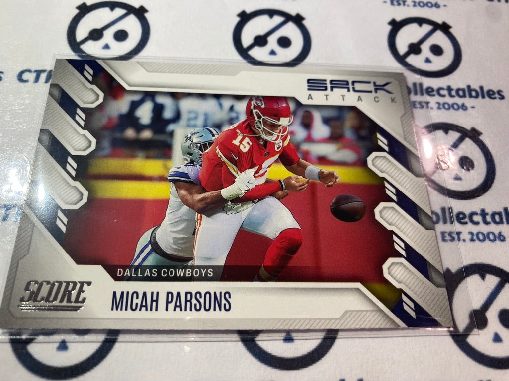 2022 NFL Panini Score Micah Parsons Sack Attack #SA-MP Cowboys