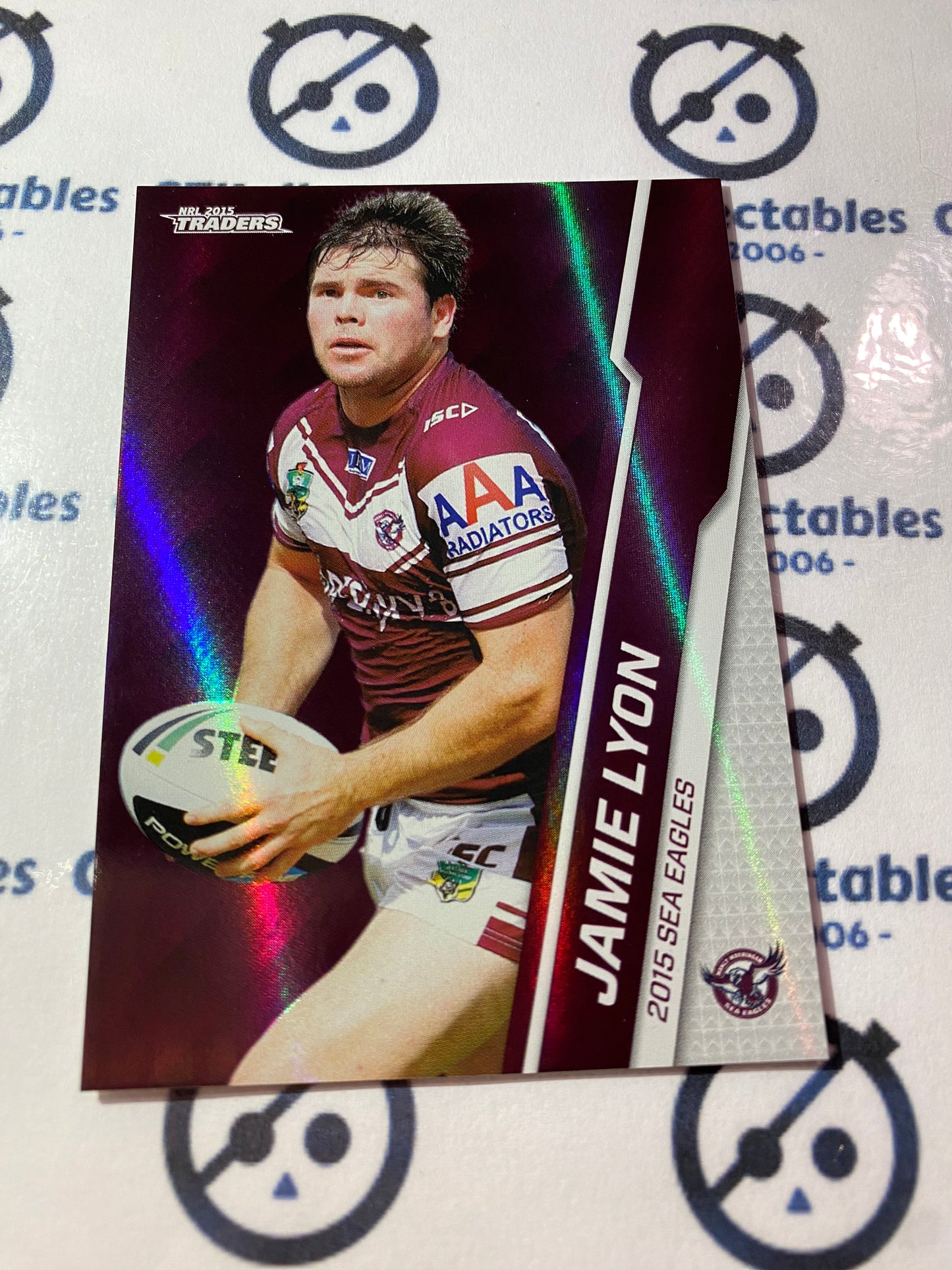 2015 NRL Traders Silver Parallel #P51 Jamie Lyon Manly