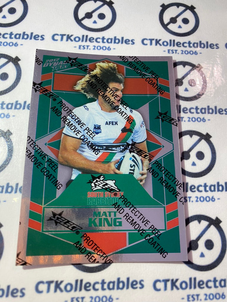 2012 NRL Select Dynasty Silver Parallel #SP156 Matt King Rabbitohs