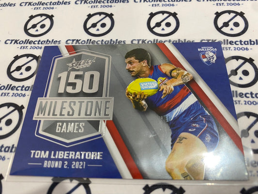 2022 AFL Footy Stars Milestone 150 games - Tom Liberatore MG82