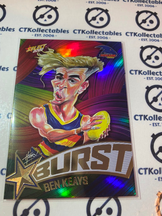 2022 AFL Footy Stars Starburst Paint - Ben Keays SBP1