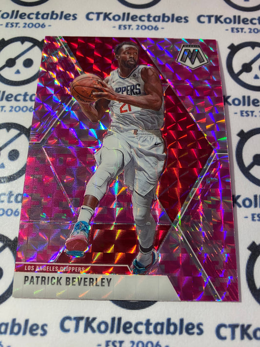 2019-20 Panini Mosaic Patrick Beverley Pink Prizm #88 Clippers