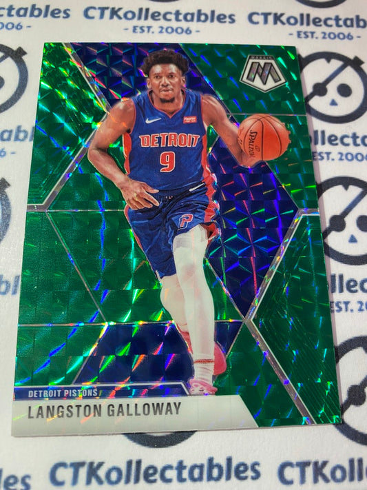 2019-20 NBA Mosaic Langston Galloway Green prizm #47 Pistons