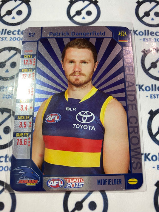 2015 AFL Teamcoach Silver #52 Patrick Dangerfield Crows